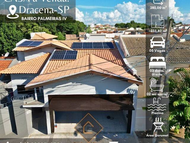 #1042 - Casa para Venda em Dracena - SP - 3