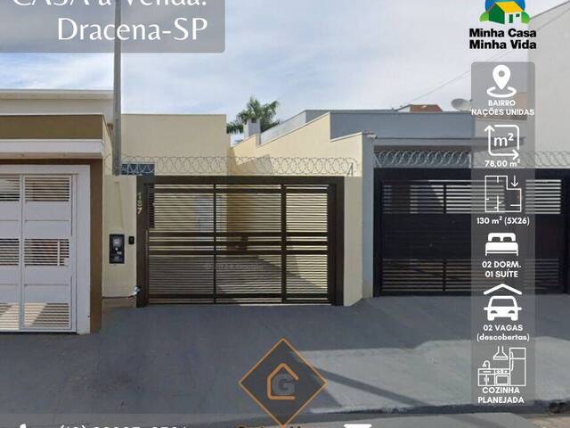 #1051 - Casa para Venda em Dracena - SP - 1